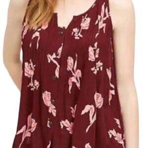 Anthropologie Maeve Diana Swing Floral Tank